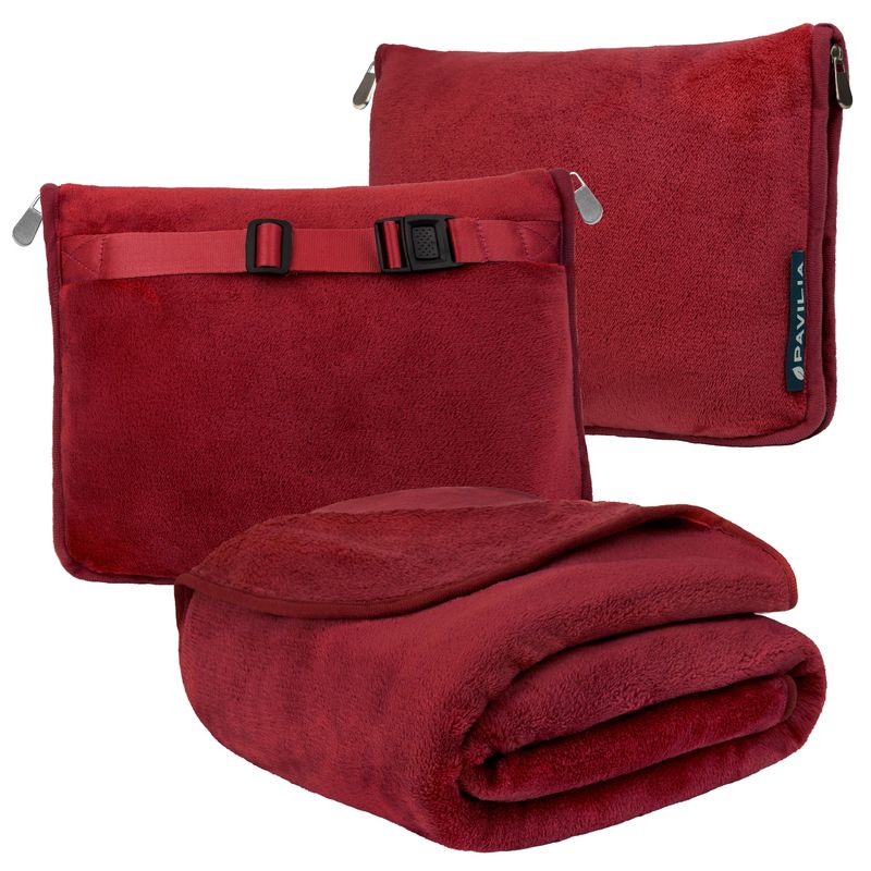 Pavilia Fleece Travel Blanket