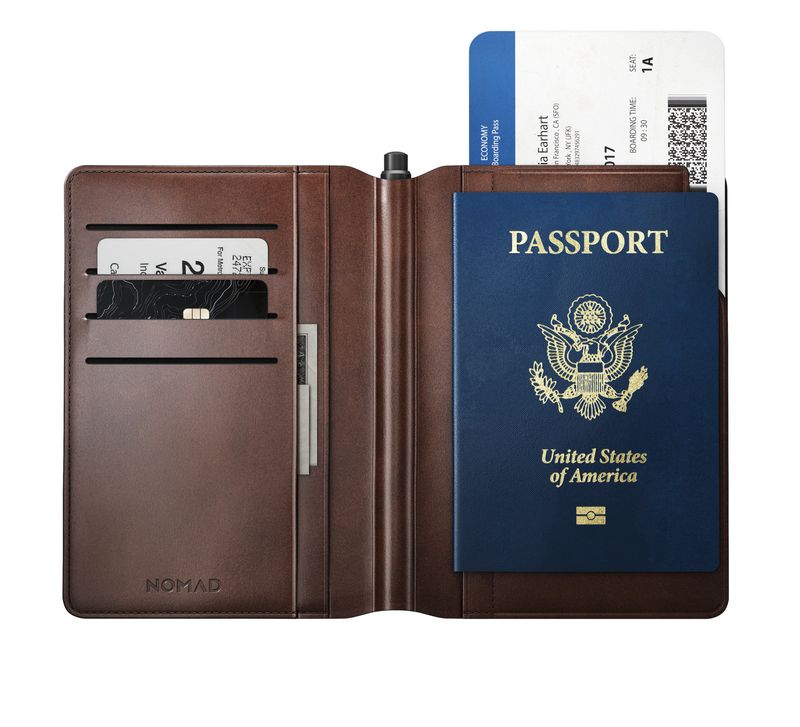 NOMAD Passport Wallet: Tech-Forward Leather Luxury