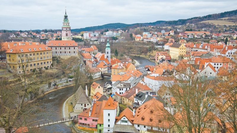 London to Český Krumlov, Czech Republic