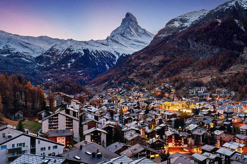 London to Zermatt, Switzerland
