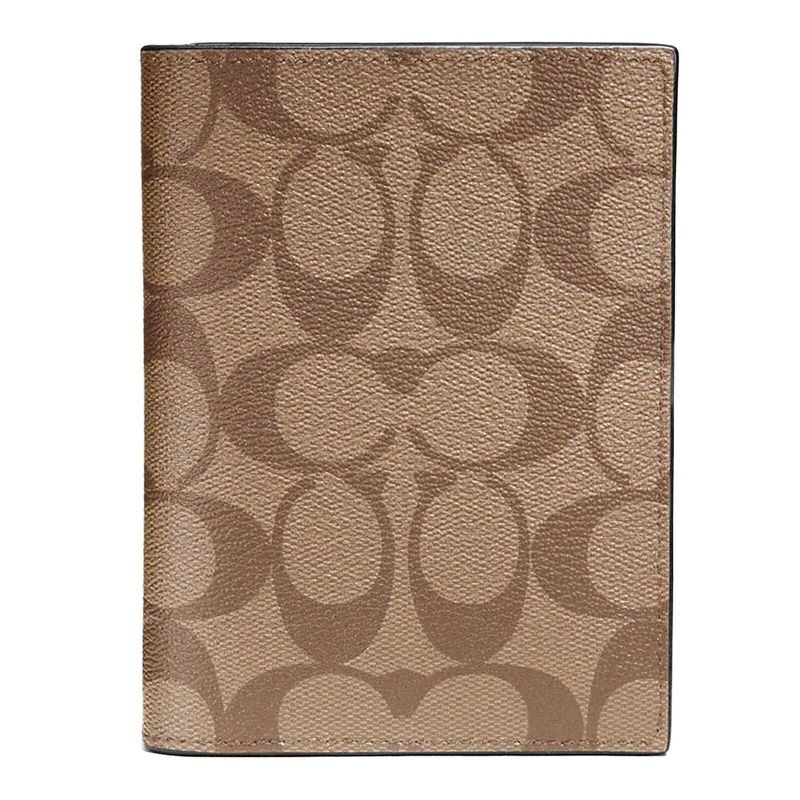 Coach Signature Leather Passport Case