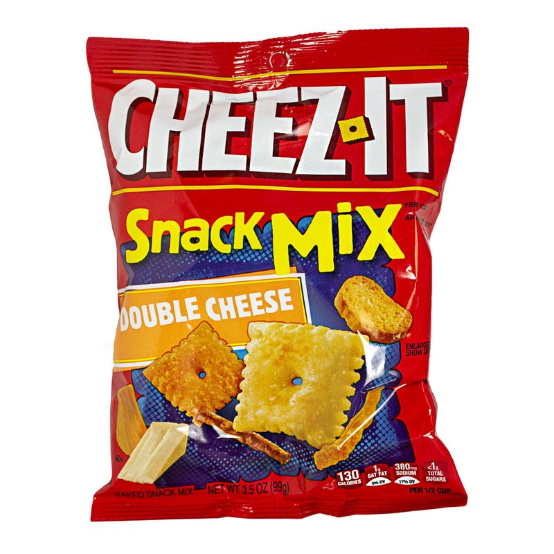 Hard or semi-hard cheese sticks/cubes + whole-grain crackers