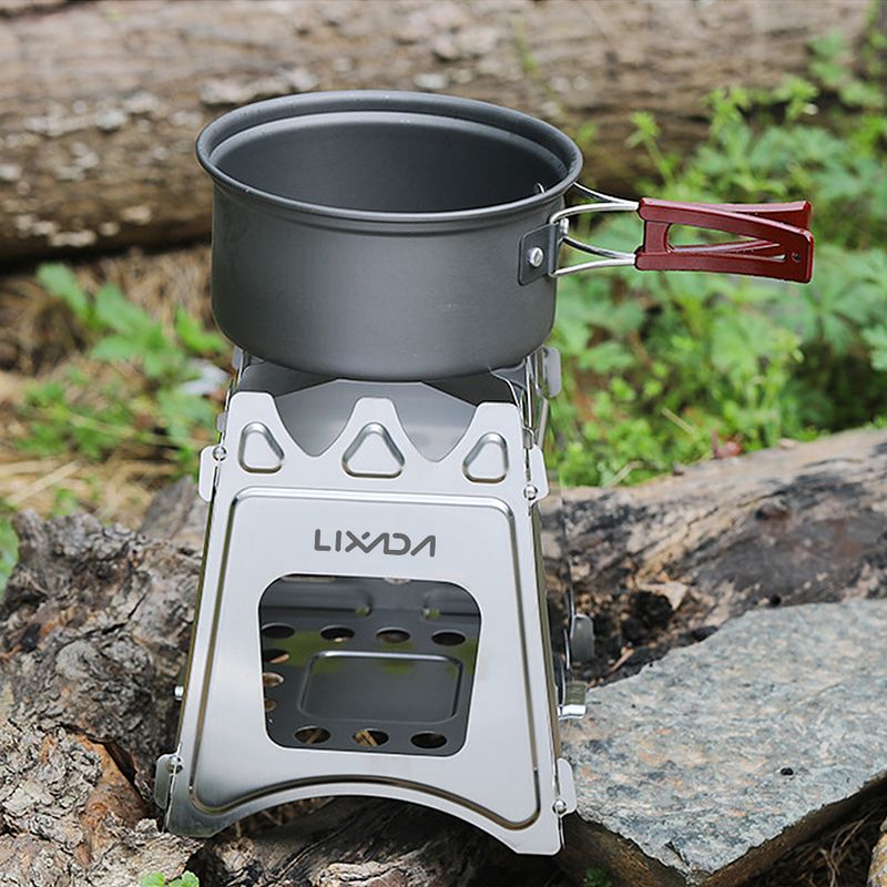 Lixada Titanium Wood-Burning Stove - Fuel-Free Freedom