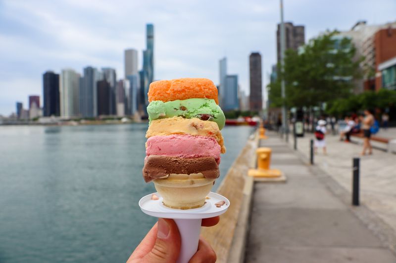 The Original Rainbow Cone — Navy Pier