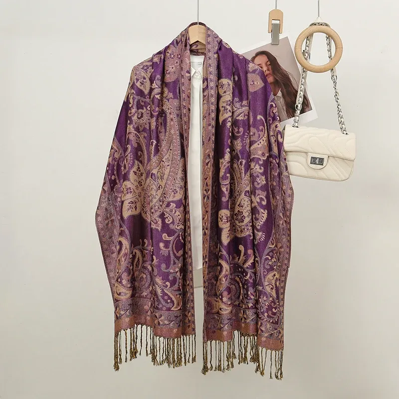 Anthropologie Fringed Pashmina Wrap