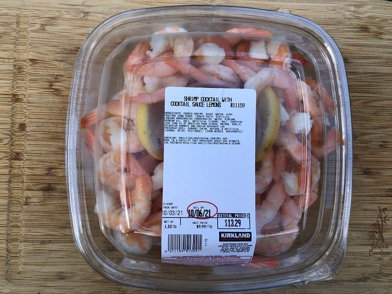 Large frozen shrimp
