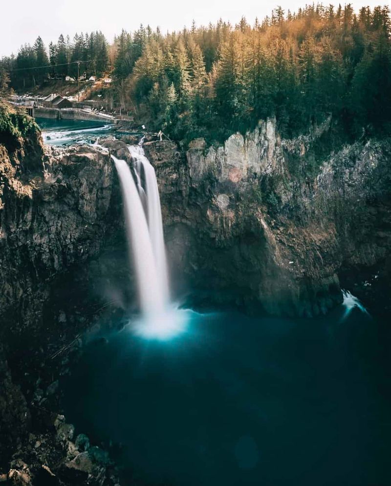 Snoqualmie Falls Creates Natural Drama