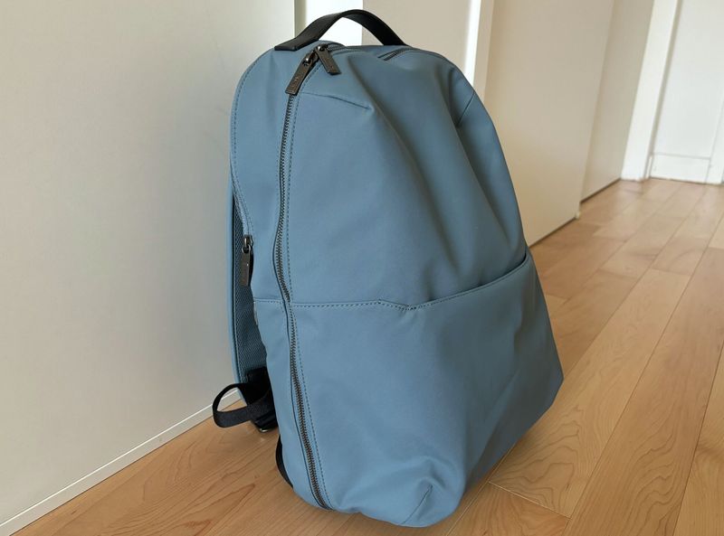 Away Everywhere Zip Backpack — sleek backpack that's personal-item friendly