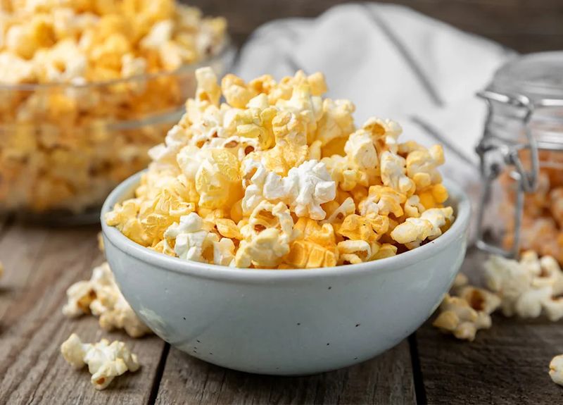 Air-popped or lightly salted popcorn