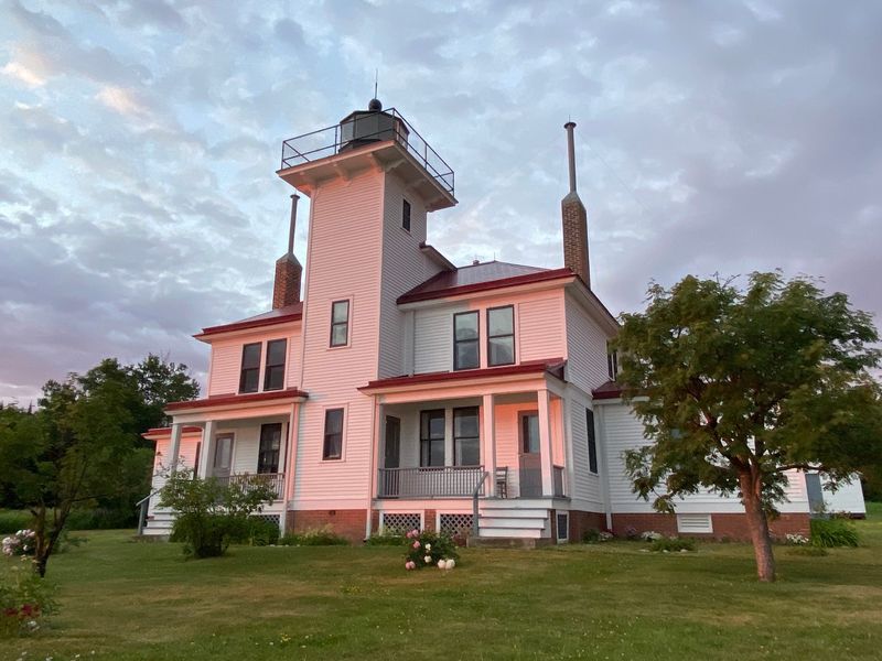 Raspberry Island — lighthouse lawns for a quick picnic (Apostle Islands)
