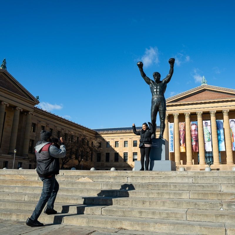 Run (or walk) the Rocky Steps and snap the statue
