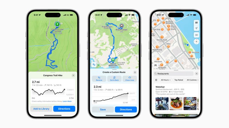 Apple Maps (iOS 18+, iPhone & Apple Watch) — Best built-in hiking maps for iPhone users