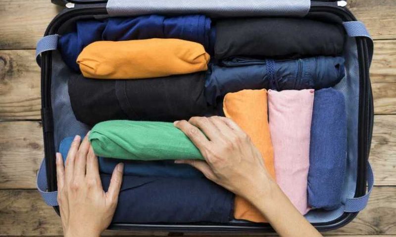 Roll Clothes to Maximize Space & Minimize Wrinkles