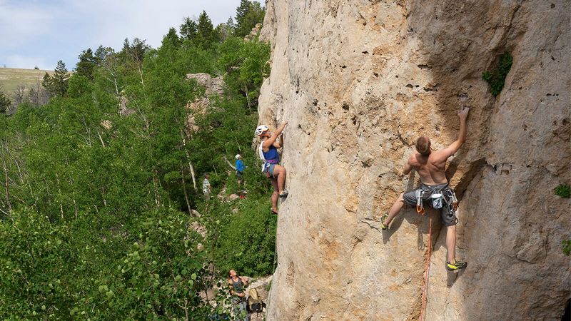 Climbing, Hiking, and Wildlife in Sundance Mountain Recreation Area