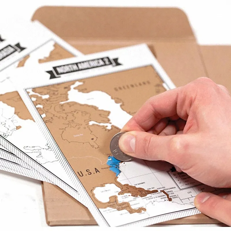 Pocket-Sized World Scratch Map