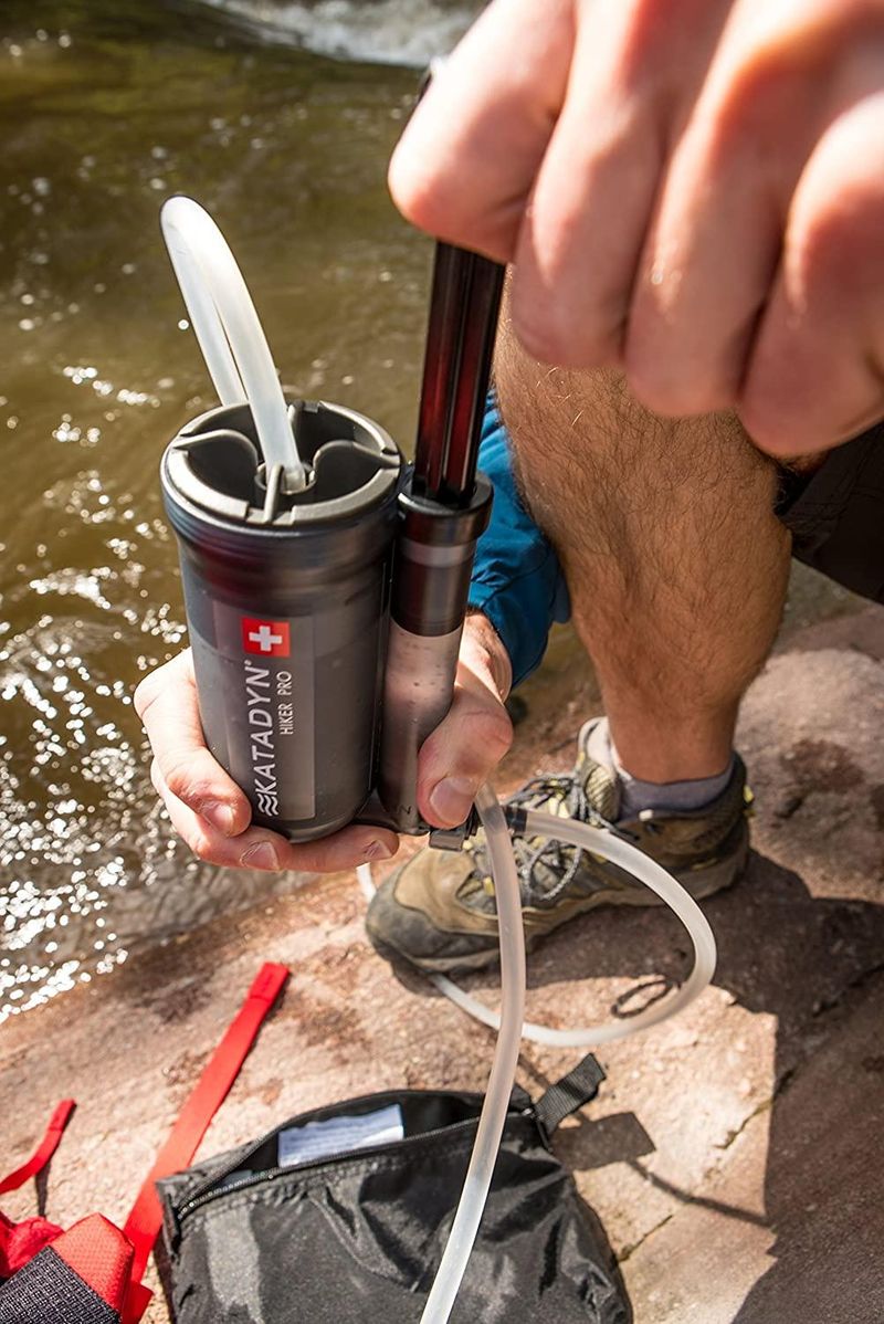 Katadyn Hiker Pro Transparent — classic pump with taste improvement