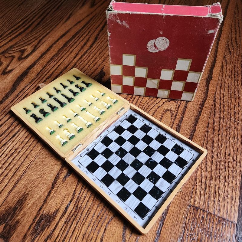 Magnetic Chess & Checkers: Dual Strategy Classics