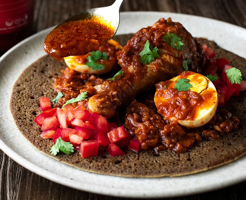 Ethiopia: Injera with Wat