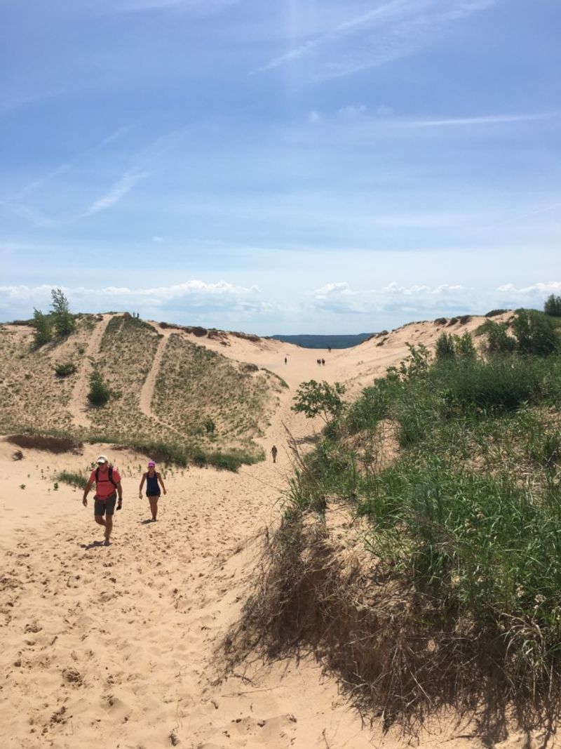 Dunes Trail from the Dune Climb to Lake Michigan