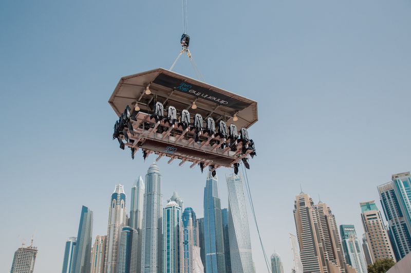 Dine in the Sky at Dinner in the Sky