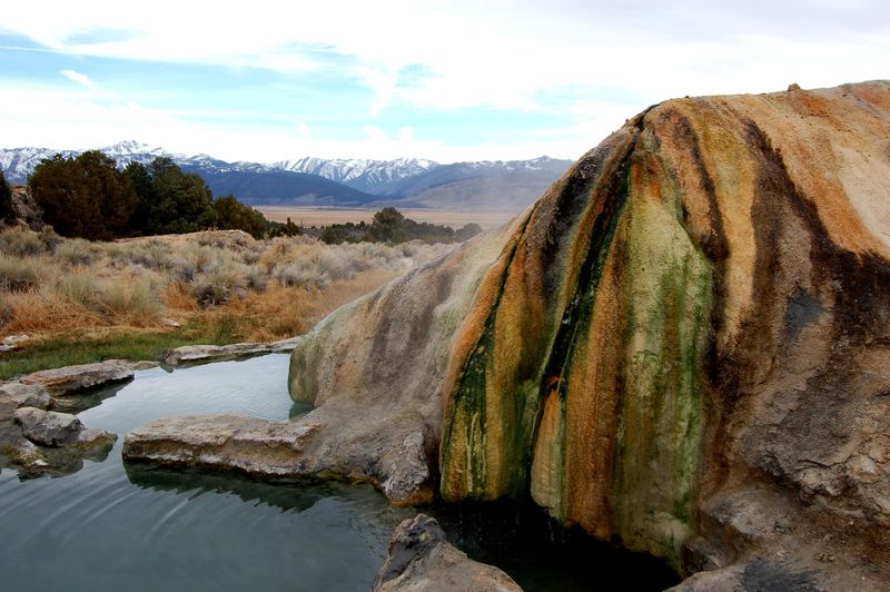 Travertine Hot Springs - California's Artistic Natural Sculpture