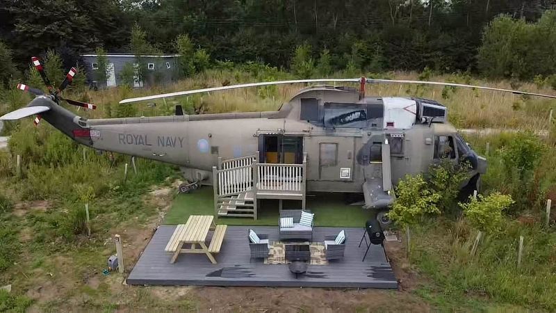 Helicopter-turned-Tiny Home – Lincolnshire, UK