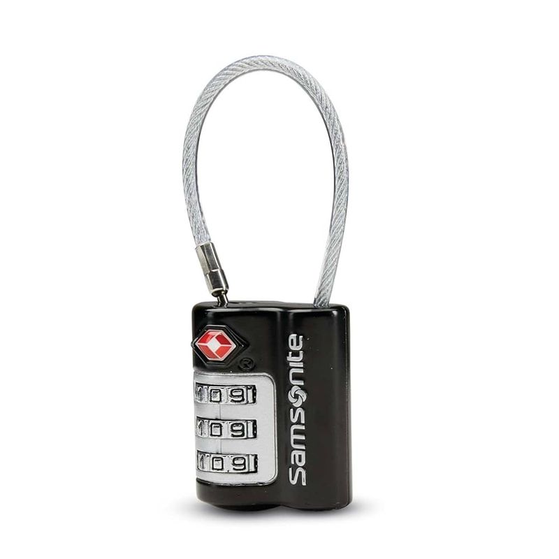 Samsonite Travel Sentry Three‑Dial Combination Cable Lock