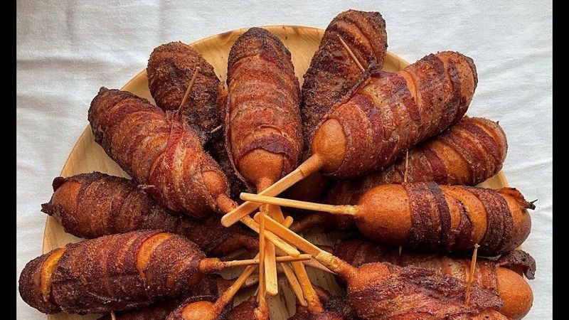 Bacon-Wrapped Corn Dogs