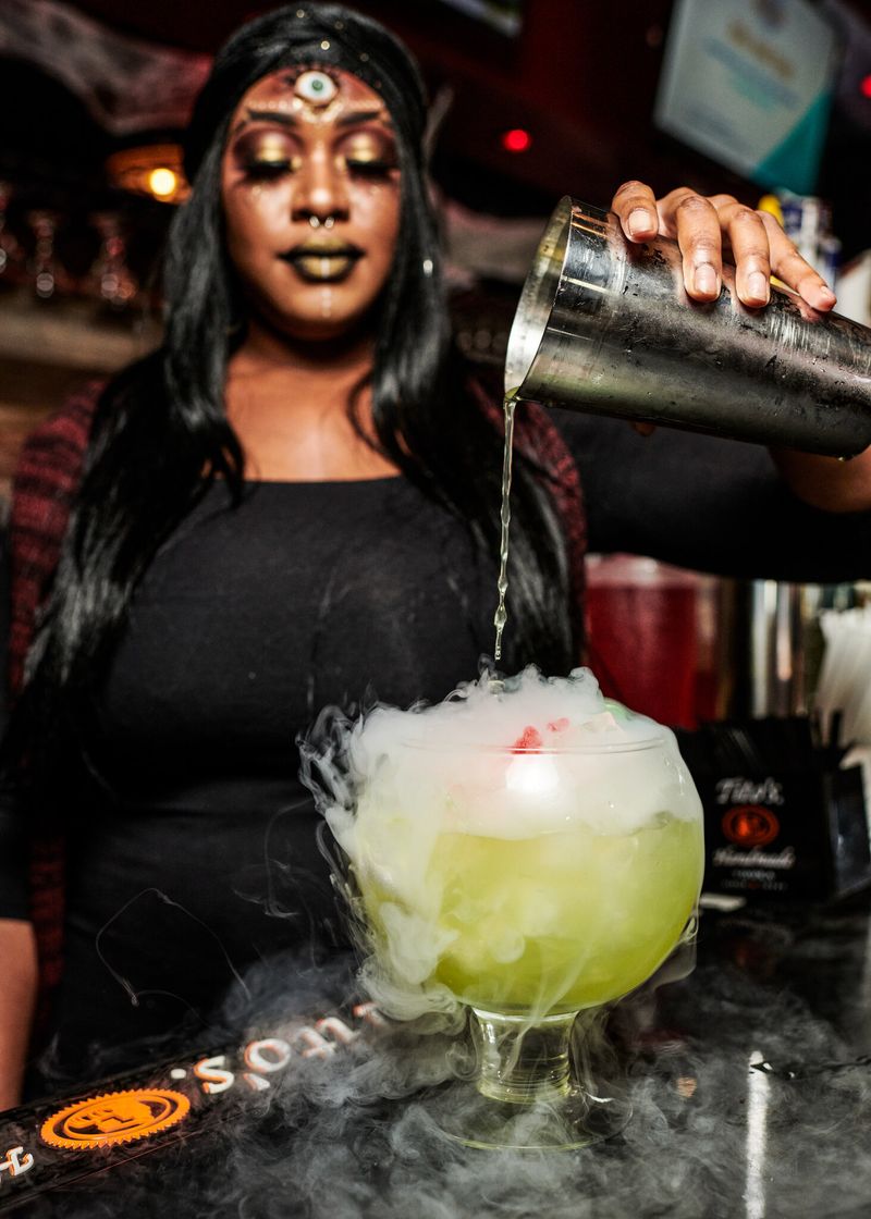 Cocktails That Bubbled, Smoked, And Changed Colors