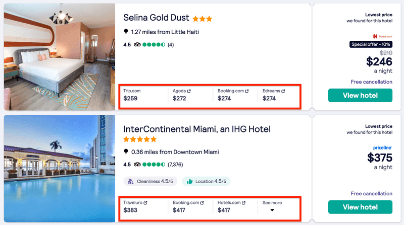 Consider opaque deals for deep discounts when you don't need a specific hotel