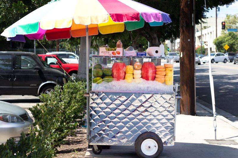 Street-vended Salads, Cut Fruit, Juices with Ice