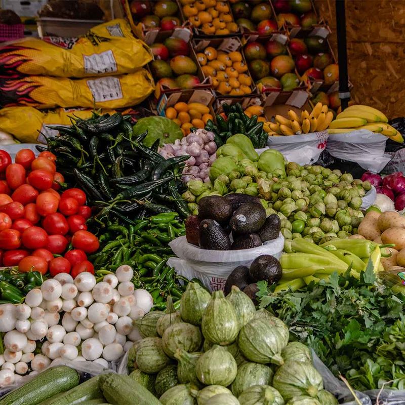 Fresh Raw Produce Sold on the Street