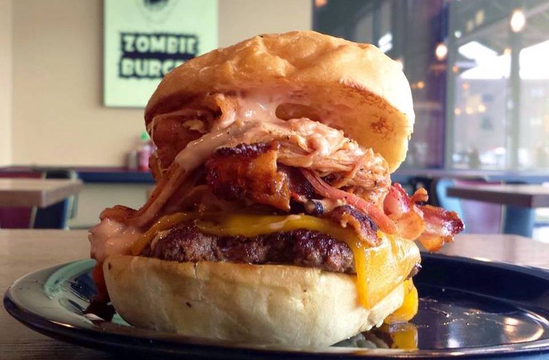 Undead Guy BBQ Burger: Meat-Lover's Dream