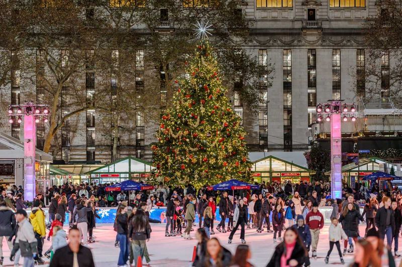 Skate and shop at Bryant Park Winter Village