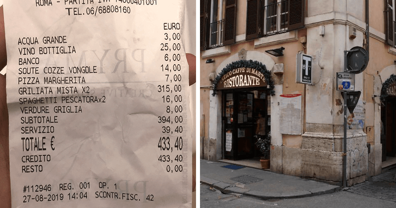 The Overpriced Restaurant Menu