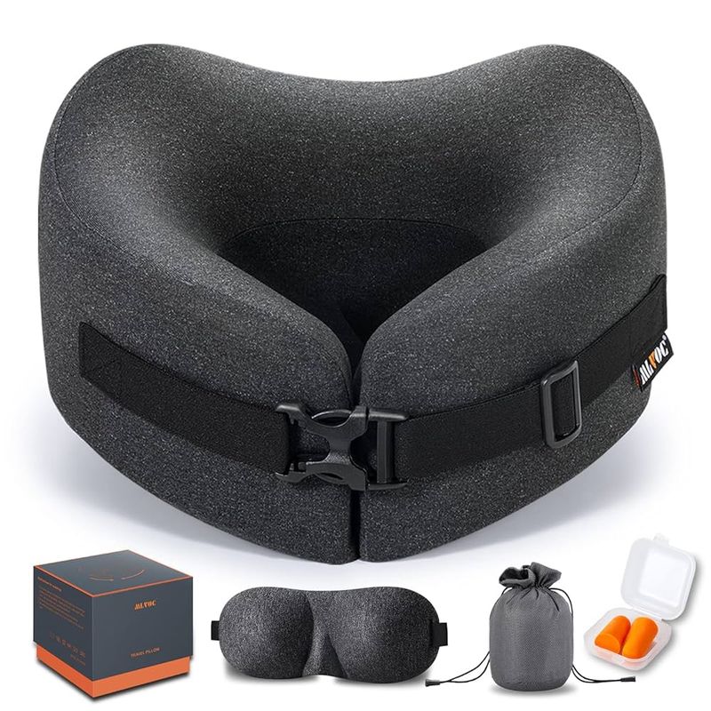 MLVOC Memory Foam Travel Pillow