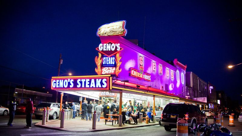 Geno's Steaks: Neon-Lit Rival Across the Street