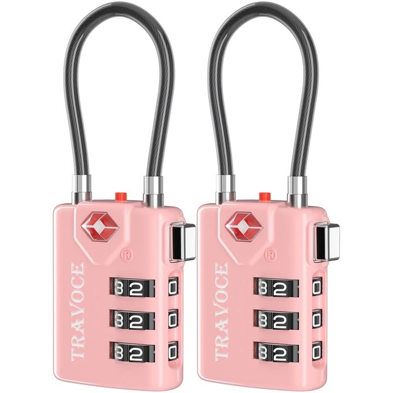 TRAVOCE Search Alert TSA‑Approved Luggage Lock