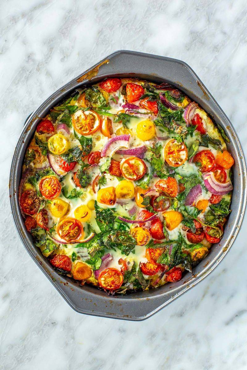 Egg White Frittata with Vegetables