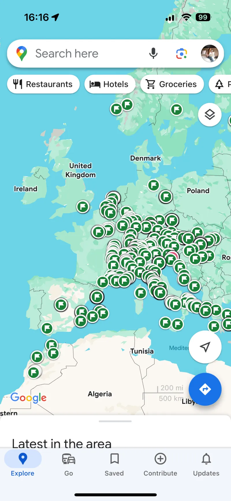 Offline maps before you fly