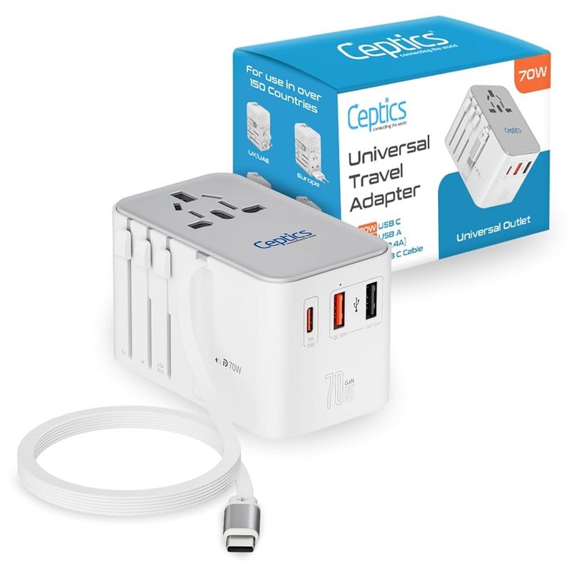 Ceptics UP-70KU (70W) — U.S. brand with GaN and ample ports