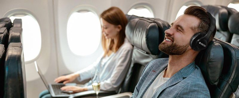 Noise-canceling headphones or comfy earbuds