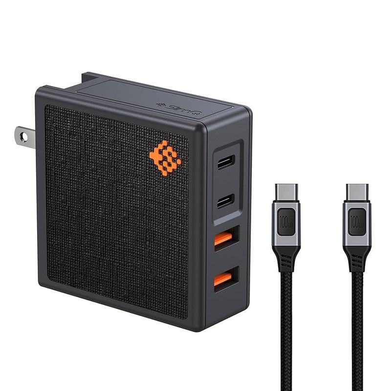 Compact GaN USB-C charger (at least 45–65W)