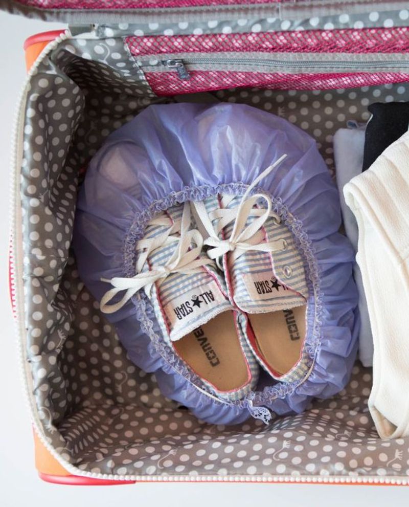 The Shower Cap Shoe Saver