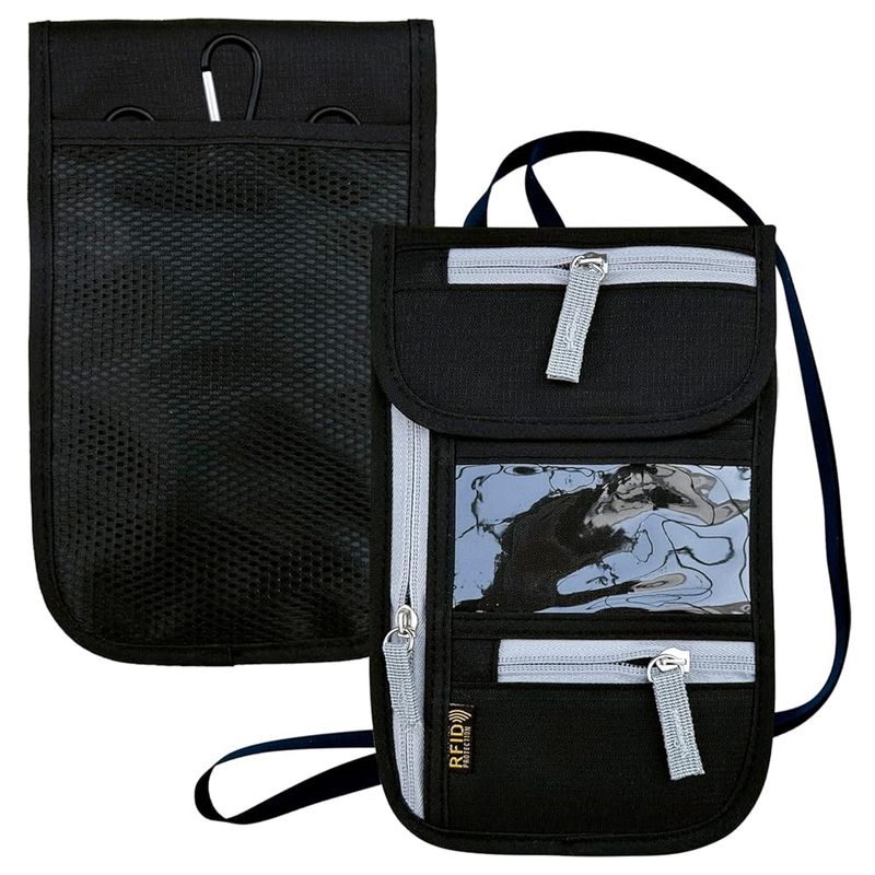 RFID Travel Neck Wallet