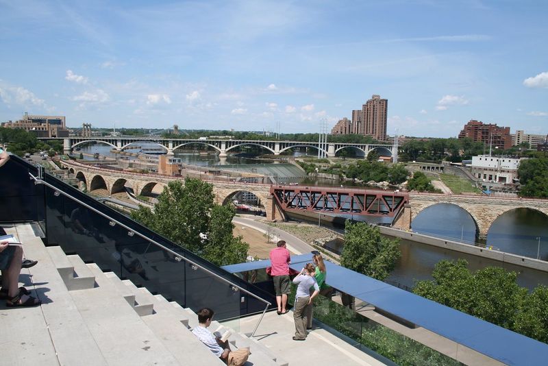 Take in the view from the Guthrie Theater's Endless Bridge