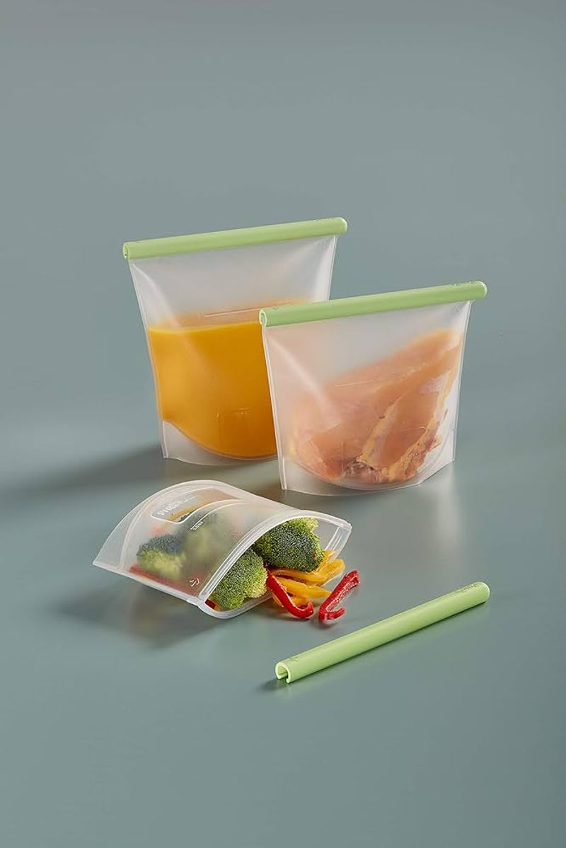Lékué Reusable Silicone Bag (Platinum Silicone, Airtight)