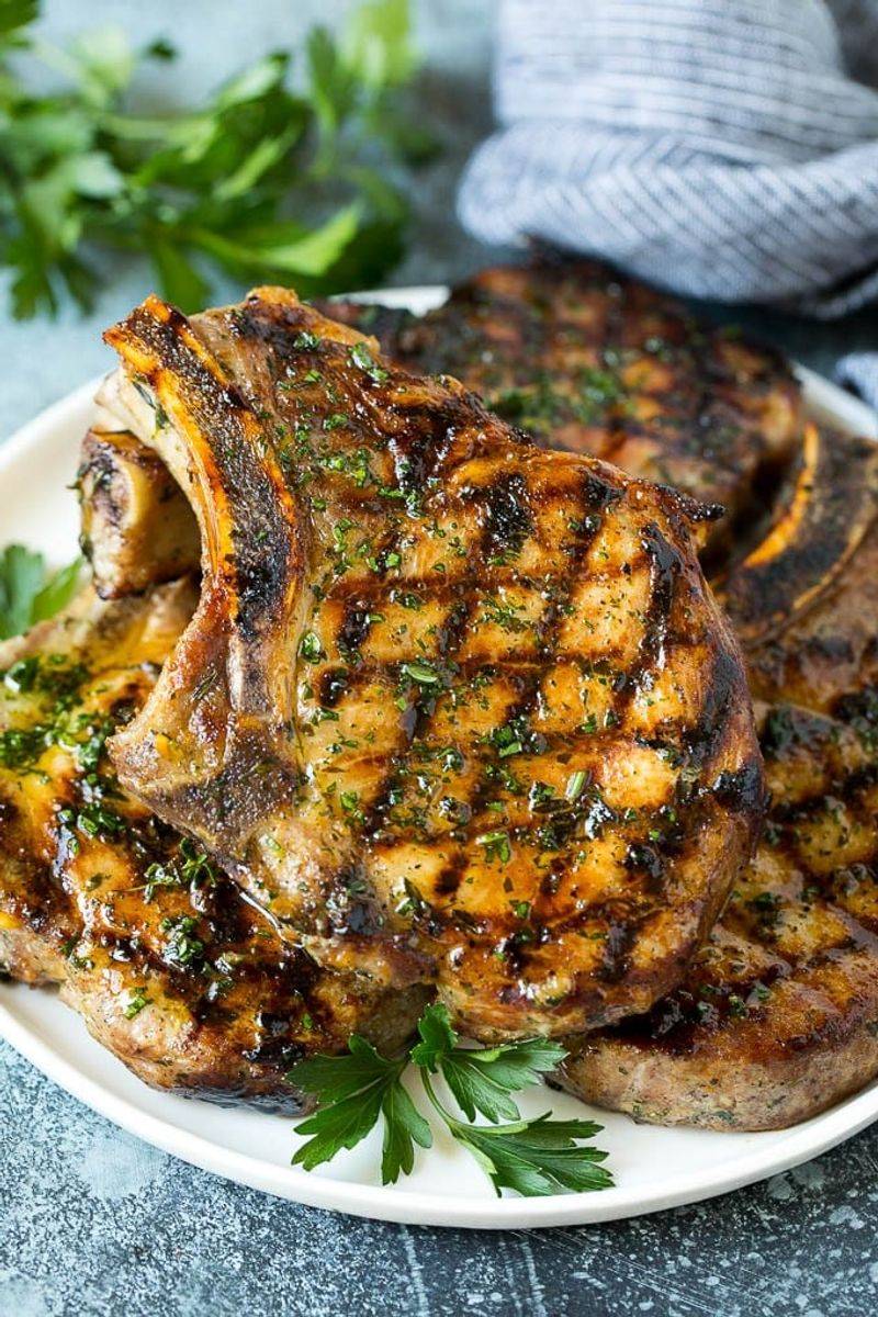 Wood-Grilled Pork Chop