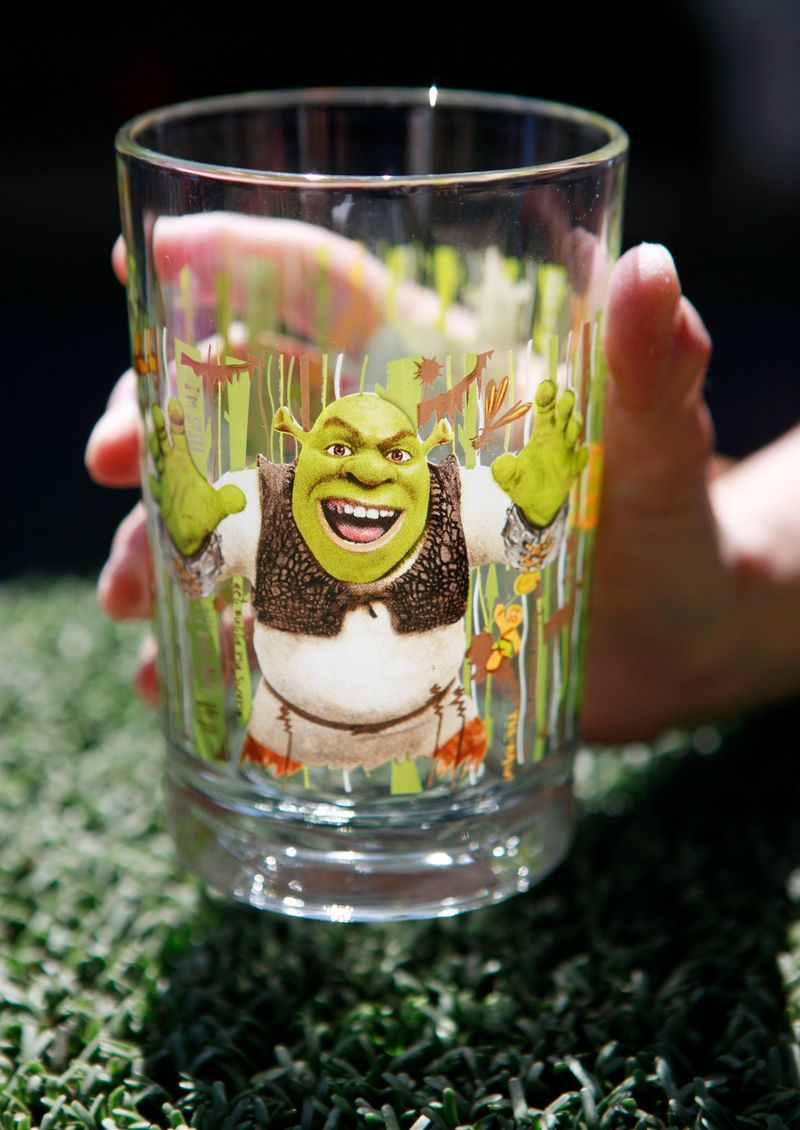McDonald's Shrek-themed Drinking Glasses