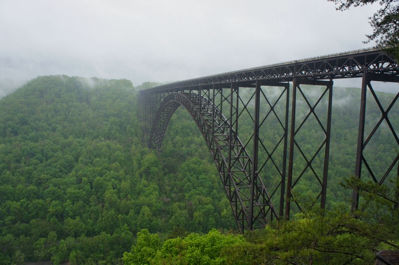 Canyon Rim Visitor Center Overlooks — New River Gorge National Park